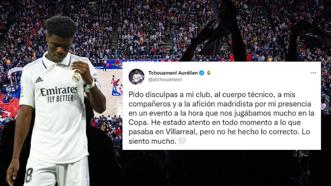 Tchouaméni pide disculpas por escaparse a París a ver la NBA