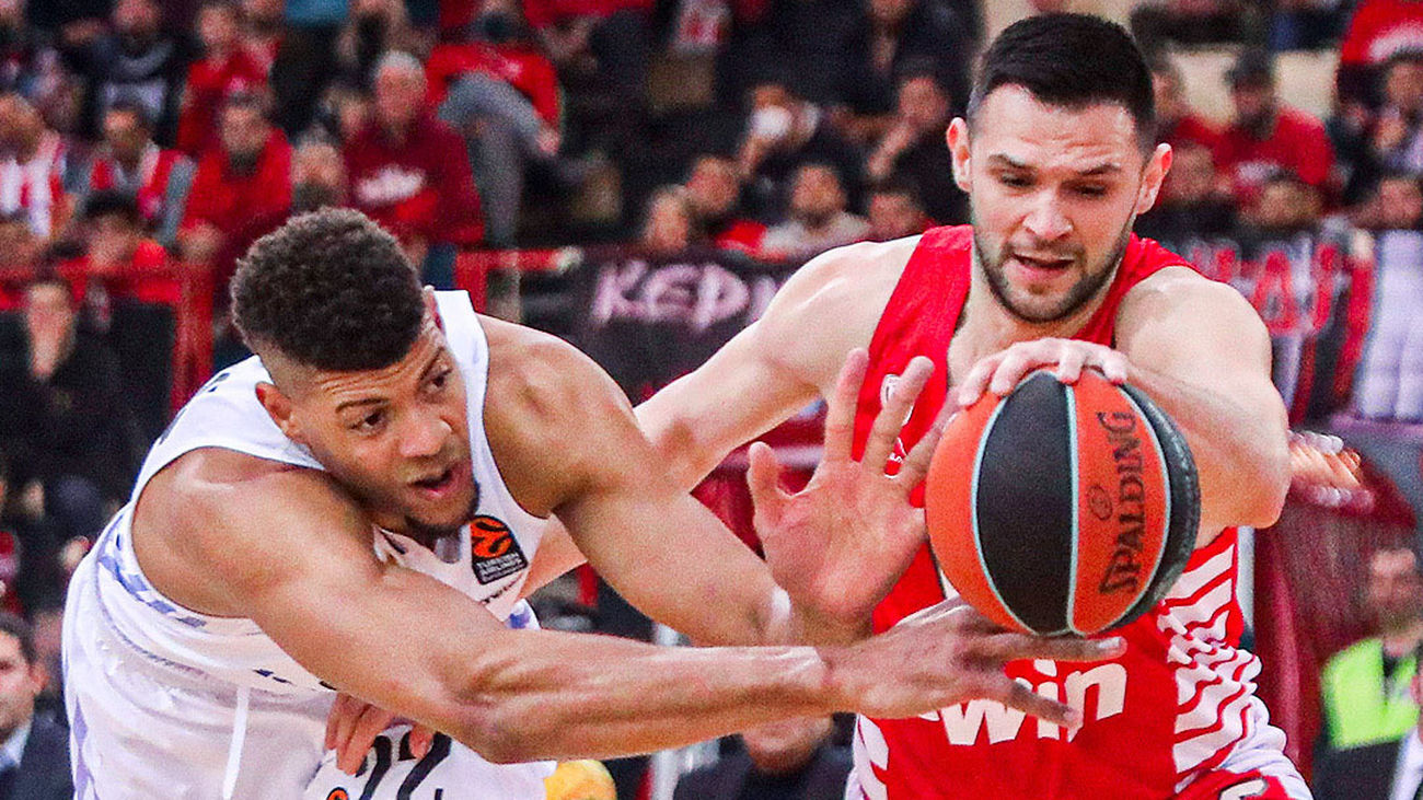 El Real Madrid paga caros sus errores ante Olympiacos, 73-60