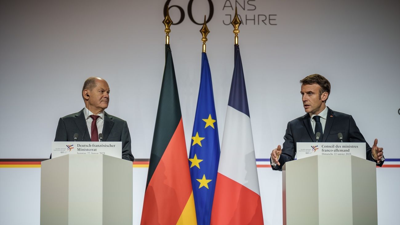 Scholz ratifica ante Macron el apoyo a Ucrania "con todos los medios necesarios"