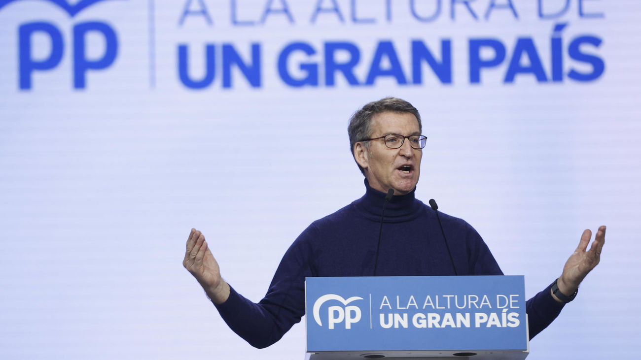 Feijóo llama a coger el relevo de la calle que ha "abandonado" a Sánchez