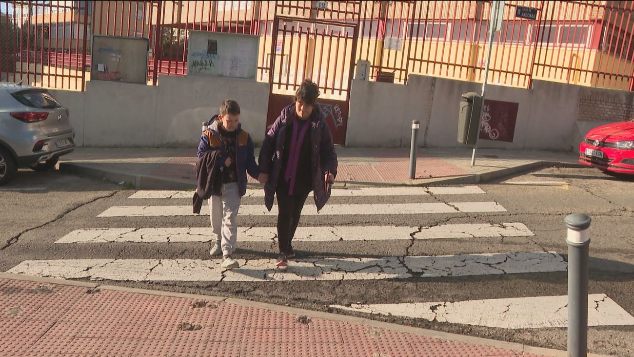 Inseguridad vial junto al colegio Esperanza, en Hortaleza