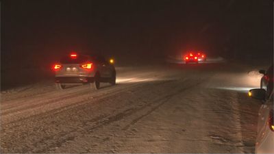 Atrapados en la M-601 por la nieve