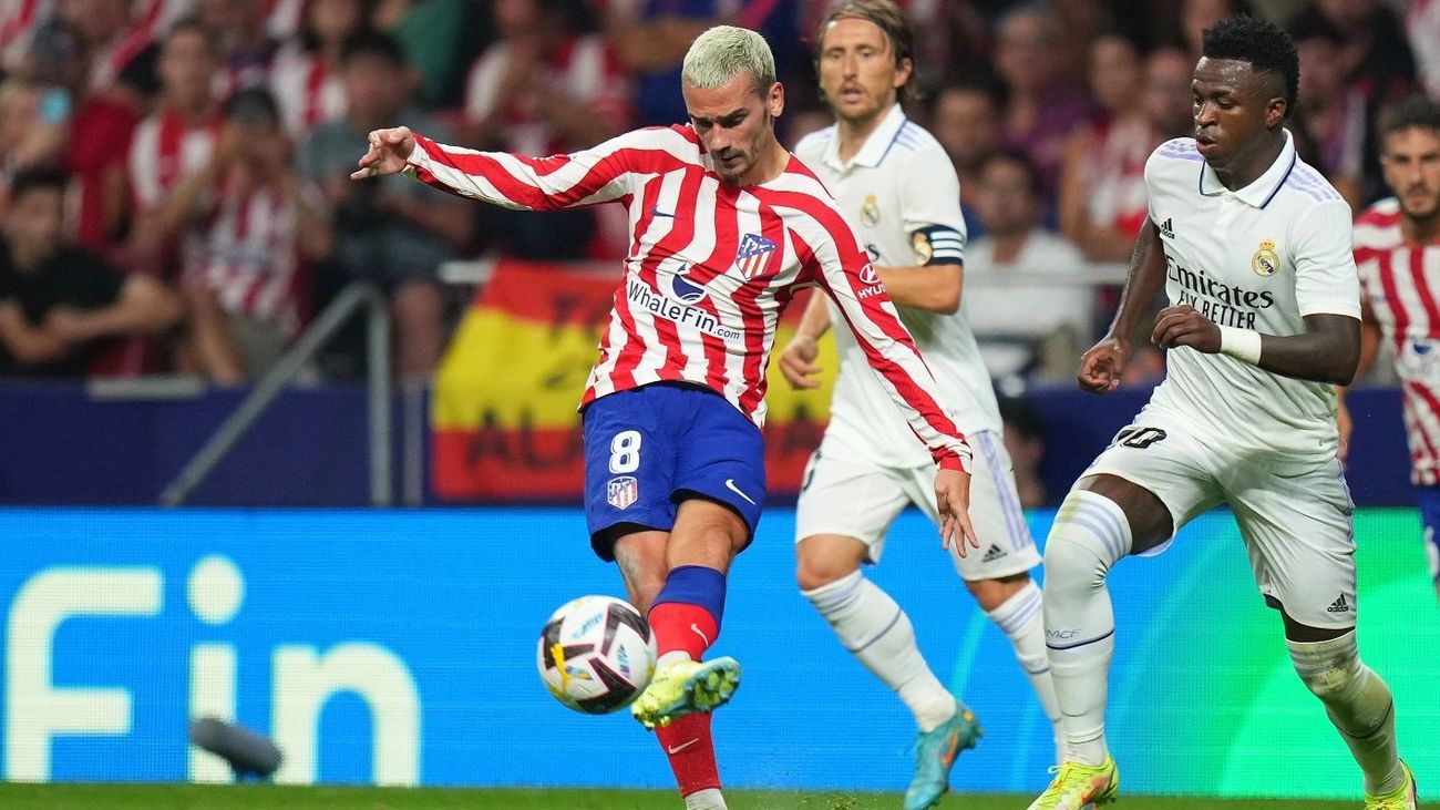 Griezmann  ante el Real Madrid