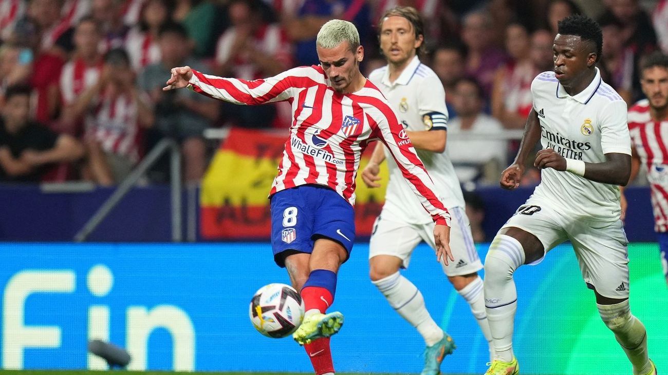 Griezmann  ante el Real Madrid