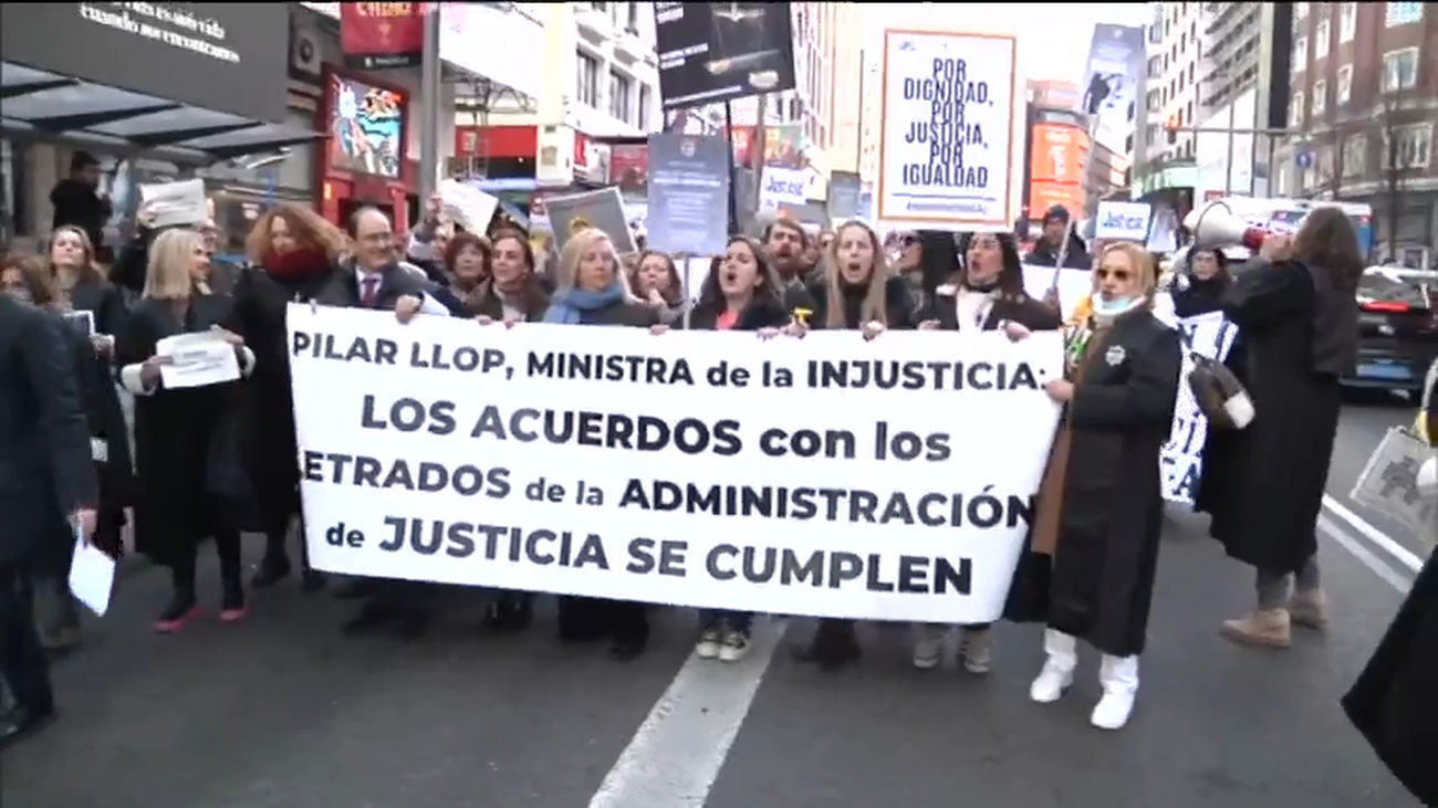 Arranca la huelga de letrados judiciales que puede frenar hasta 10.000 juicios diarios