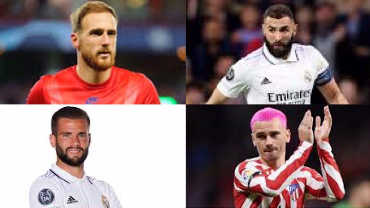 Benzema, Oblak, Griezmann y Nacho