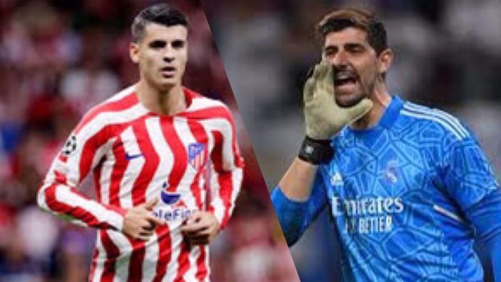 Morata y Courtois / TELEMADRID