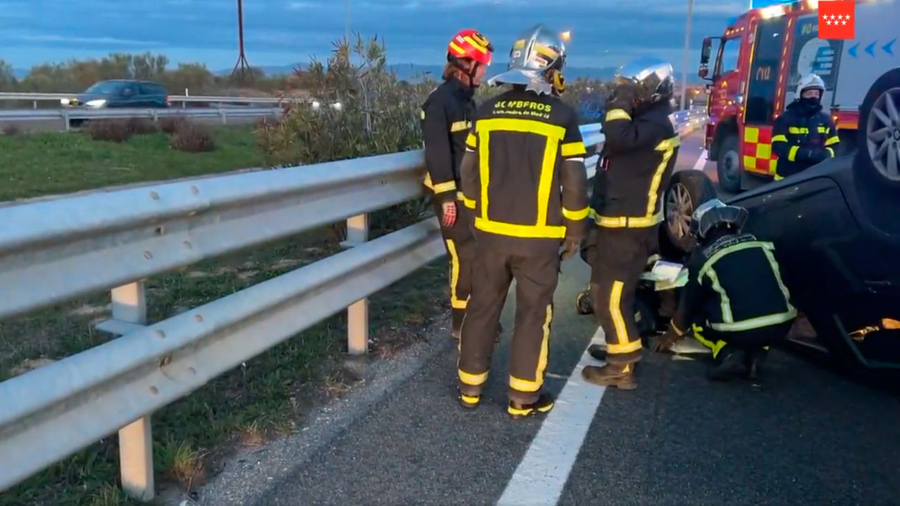 Un accidente de tráfico en la M-50 provoca importantes retenciones a la altura de Boadilla del Monte
