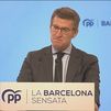 Feijóo en Barcelona tacha de "chollo" la mesa de diálogo y acusa a PSC y ERC de pactar la gobernabilidad