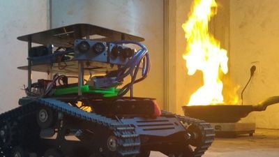 Universidades madrileñas crean un robot bombero