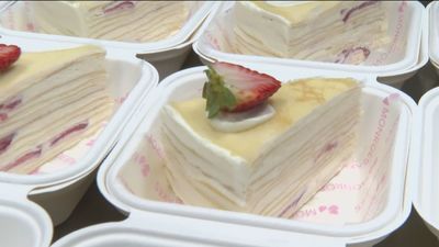 El pastel 'japoandaluz' de Noelia Tomoshige de Getafe que triunfa en Madrid Fusión