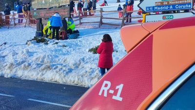Una niña se fractura la mandíbula con un trineo en Rascafría