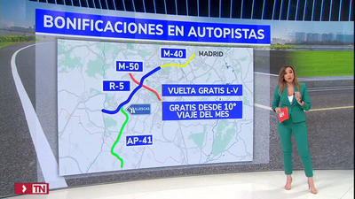 Transportes ya aplica las bonificaciones en las autopistas AP-41, R-5 y R-2: ¿cómo afecta en Madrid?