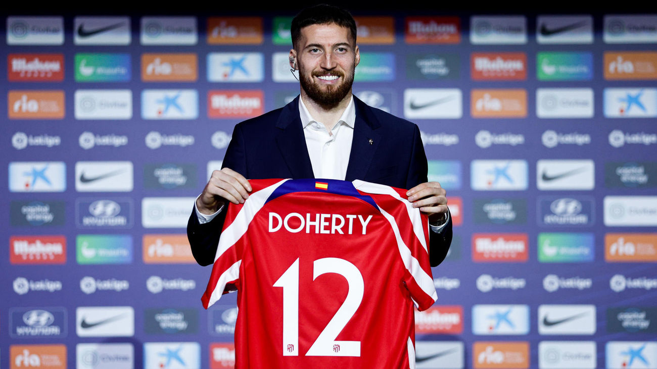 Doherty: "Llevo mucho tiempo admirando al Atlético de Madrid"