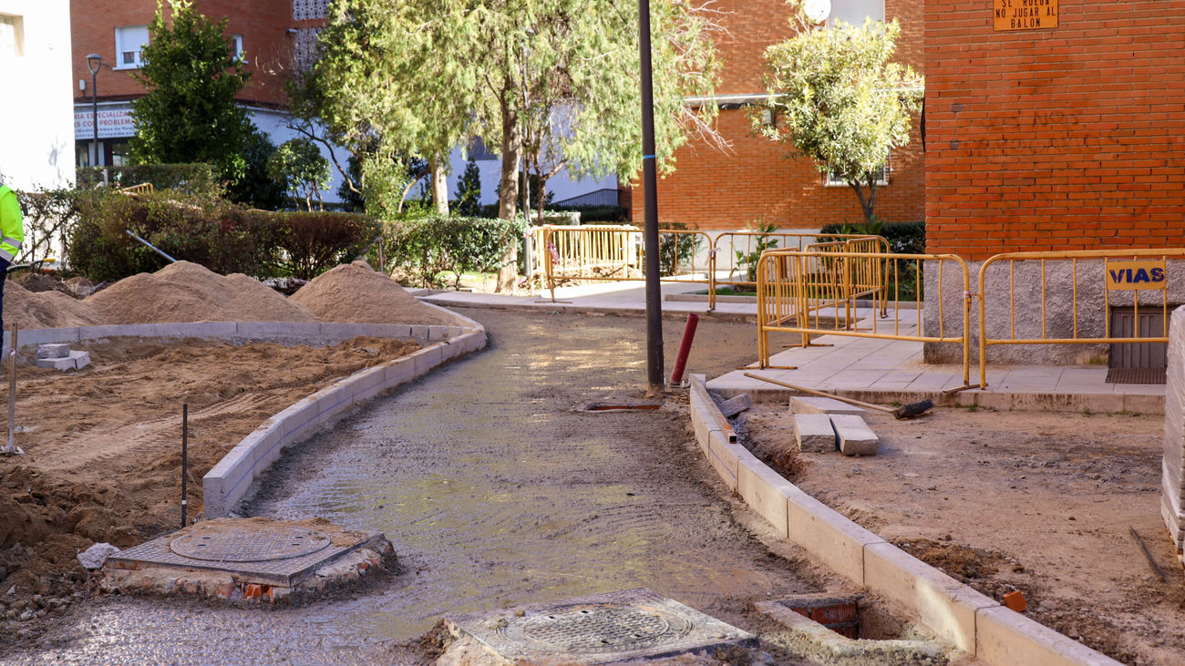 La Loma de Móstoles, otra vez en obras para acondicionar los interbloques