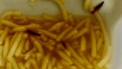 Multa de 200 euros para la empresa que sirvió larvas en la sopa de un hospital