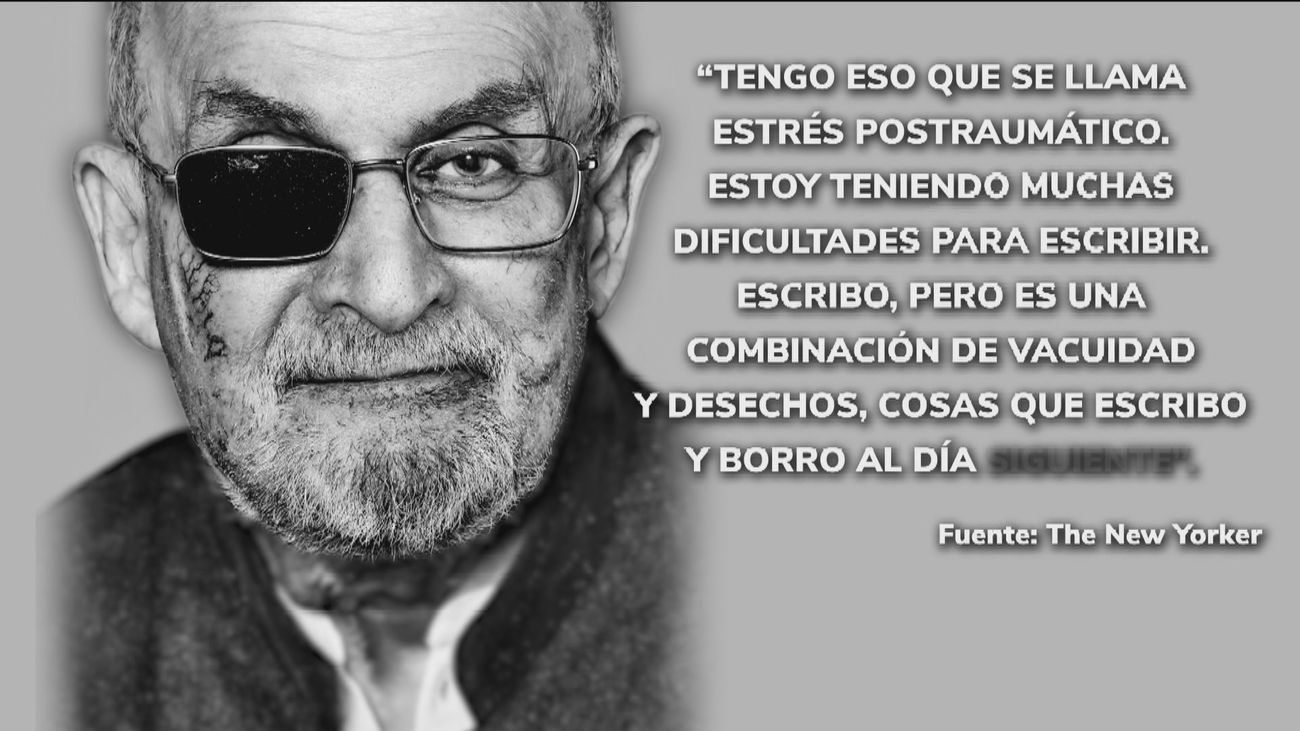 Salman Rushdie reaparece tras el atentado: "Tengo muchas dificultades para escribir"