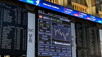 El Ibex 35 sube un 1% y retoma los 9.200 puntos