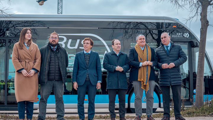 Almeida presenta Bus Rapid, la primera línea eléctrica de autobús rápido de alta capacidad en Madrid / EUROPA PRESS