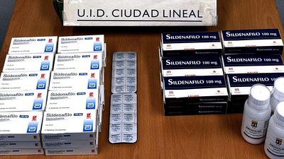 Intervienen 50 cajas de viagra de Perú en un control de tráfico en Madrid