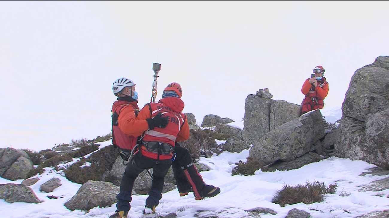Enfermeros 'de altura' en Navacerrada