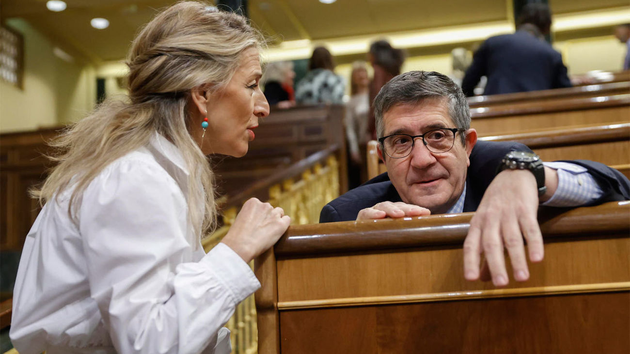 Yolanda Díaz y Patxi López urgen a pactar la ley del 'sí es sí' y a "dejar de hacer ruido" cuando ya van 463 rebajas de condena