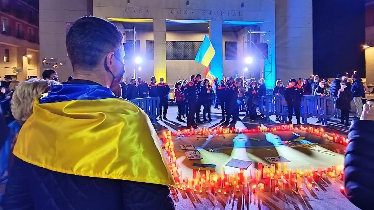 Acto de homenaje al pueblo ucraniano en Leganés