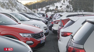 Completos los aparcamientos de la sierra desde la 9:15 de la mañana