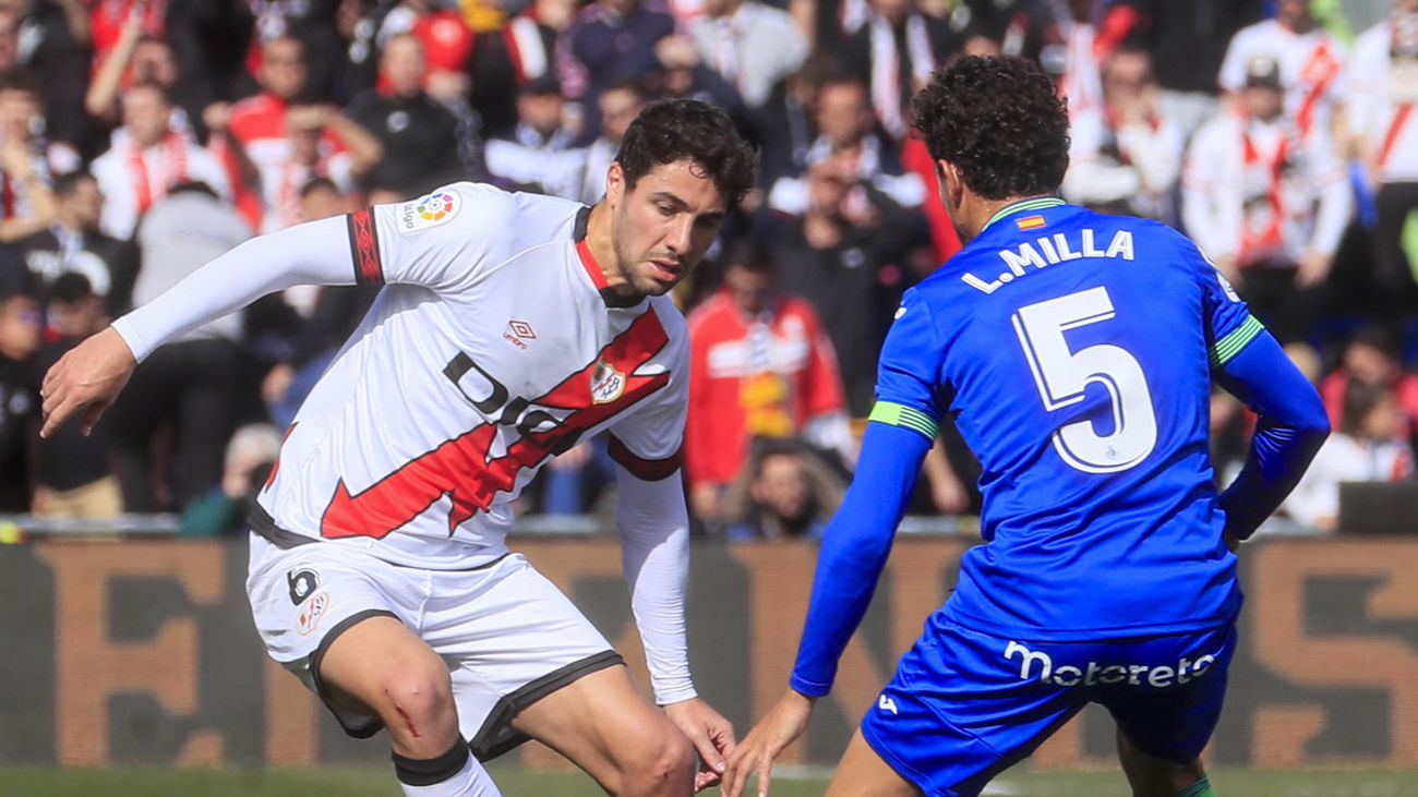 El Getafe rescata un punto ante el Rayo Vallecano, 1-1