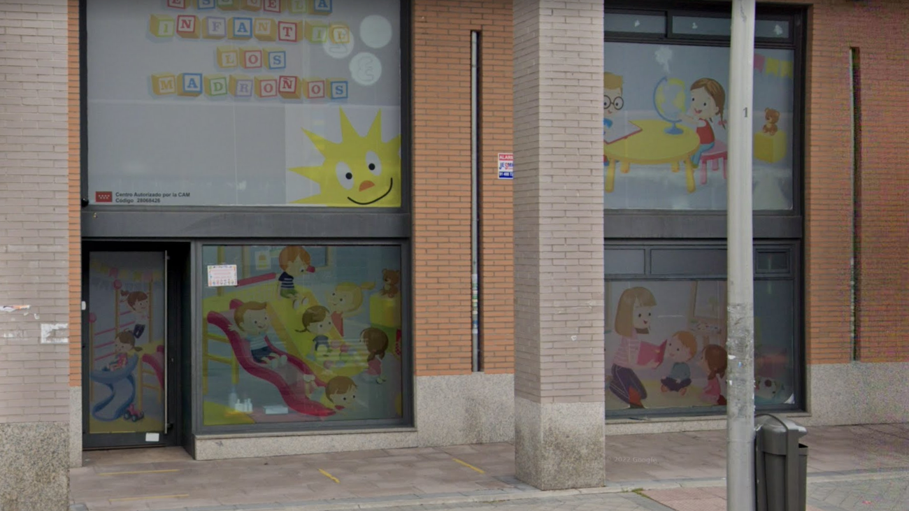 Escuela infantil Los Madroños, en el barrio de Butarque de Madrid