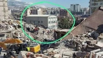 Uno de los pocos edificios que ha sobrevivido a la devastación en Turquía es el edificio de la Cámara de Ingenieros Civiles