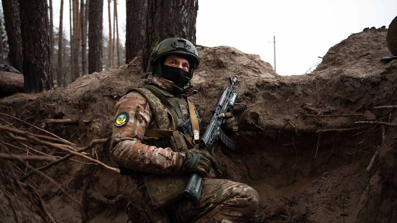 Un militar del Ejército de Ucrania