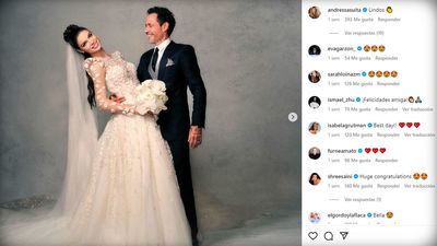 Marc Anthony y Nadia Ferreira anuncian que serán padres