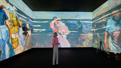 Los reyes inauguran la exposición de Sorolla en el Palacio Real