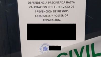 Cierran parte de las dependencias de la Guardia Civil de Getafe por humedades