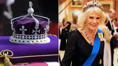 El controvertido diamante de la corona de la reina Camilla