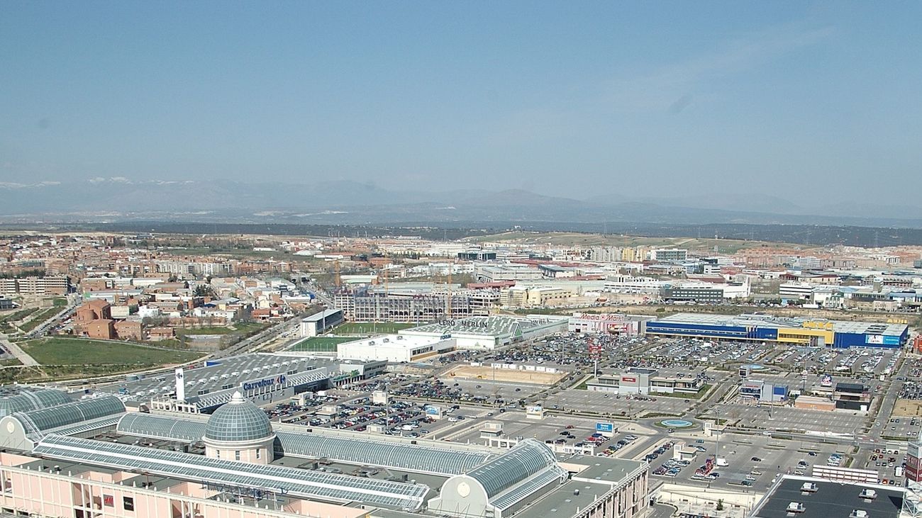 Vista aérea del Megapark de San Sebastián de los Reyes