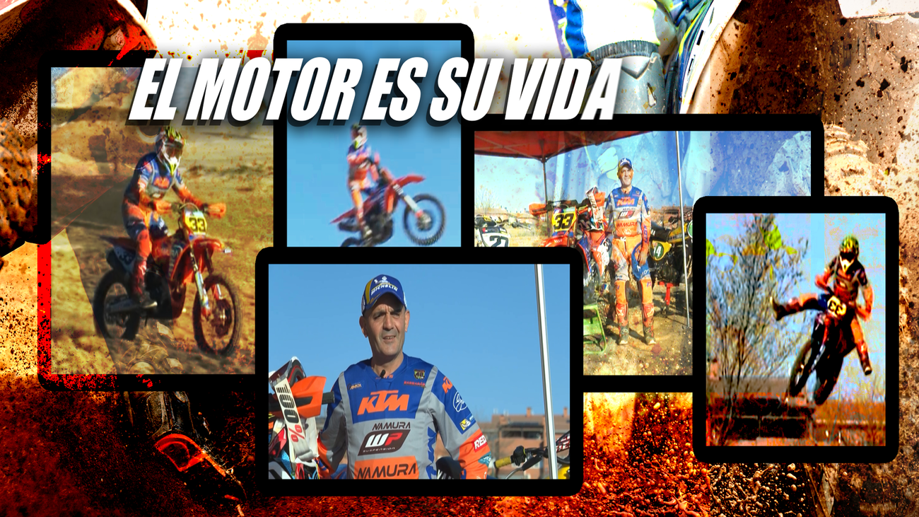 La pasión de Raúl Méndez por el motocross