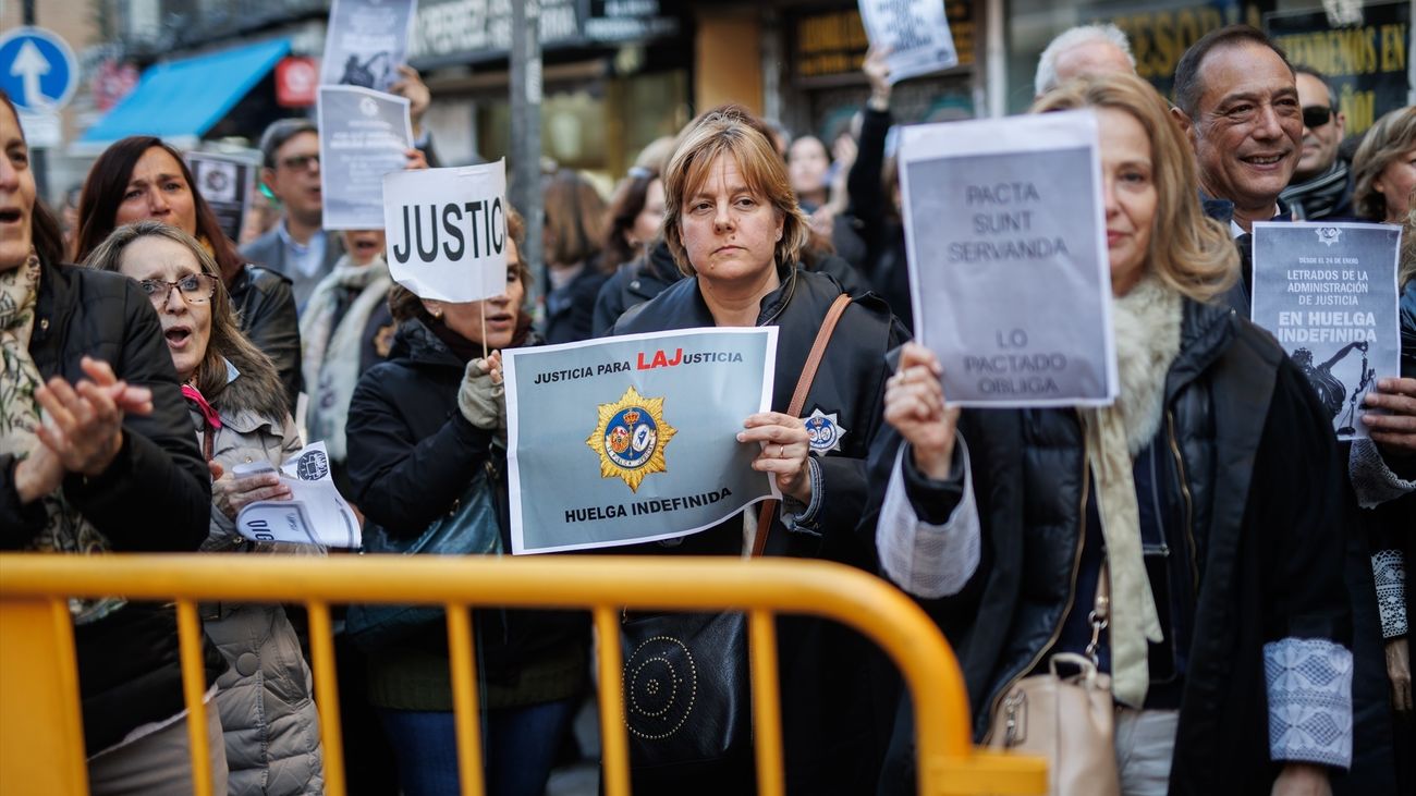La huelga de letrados de Justicia acumula ya casi 200.000 juicios suspendidos