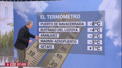 Temperaturas bajo cero en una ola de frío que ya se siente en Madrid (y lo peor está por llegar)