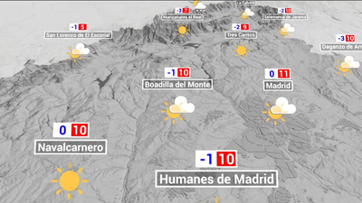 El tiempo en Madrid este domingo: sigue el aviso por frío, con mínimas de -6 grados en la sierra