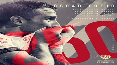 Trejo: "Estoy muy feliz por defender la camiseta del Rayo 250 partidos"