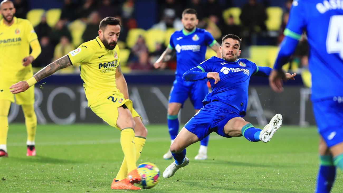 Villarreal y Getafe disputan un partido de LaLiga