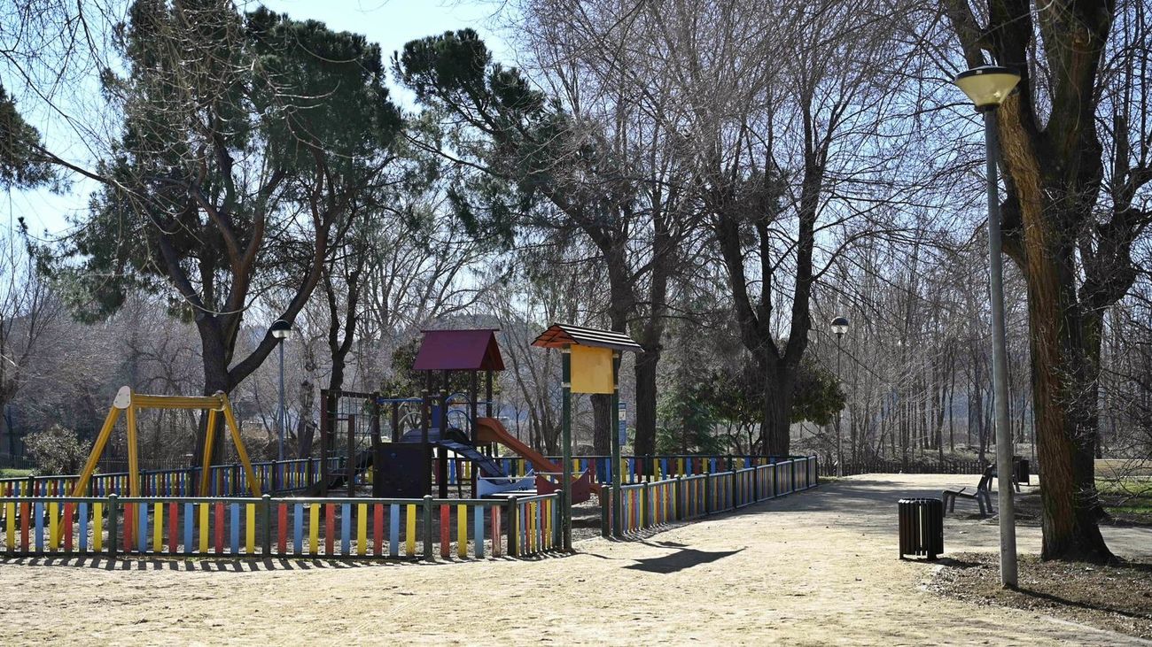 Zona infantil en el Parque de la Juventud de Alcalá de Henares