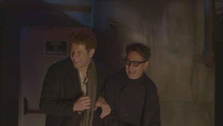 David de María y Daniel Diges en la Casa del Terror del Parque de Atracciones de Madrid / Redacción