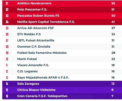 Clasificación / RFEF