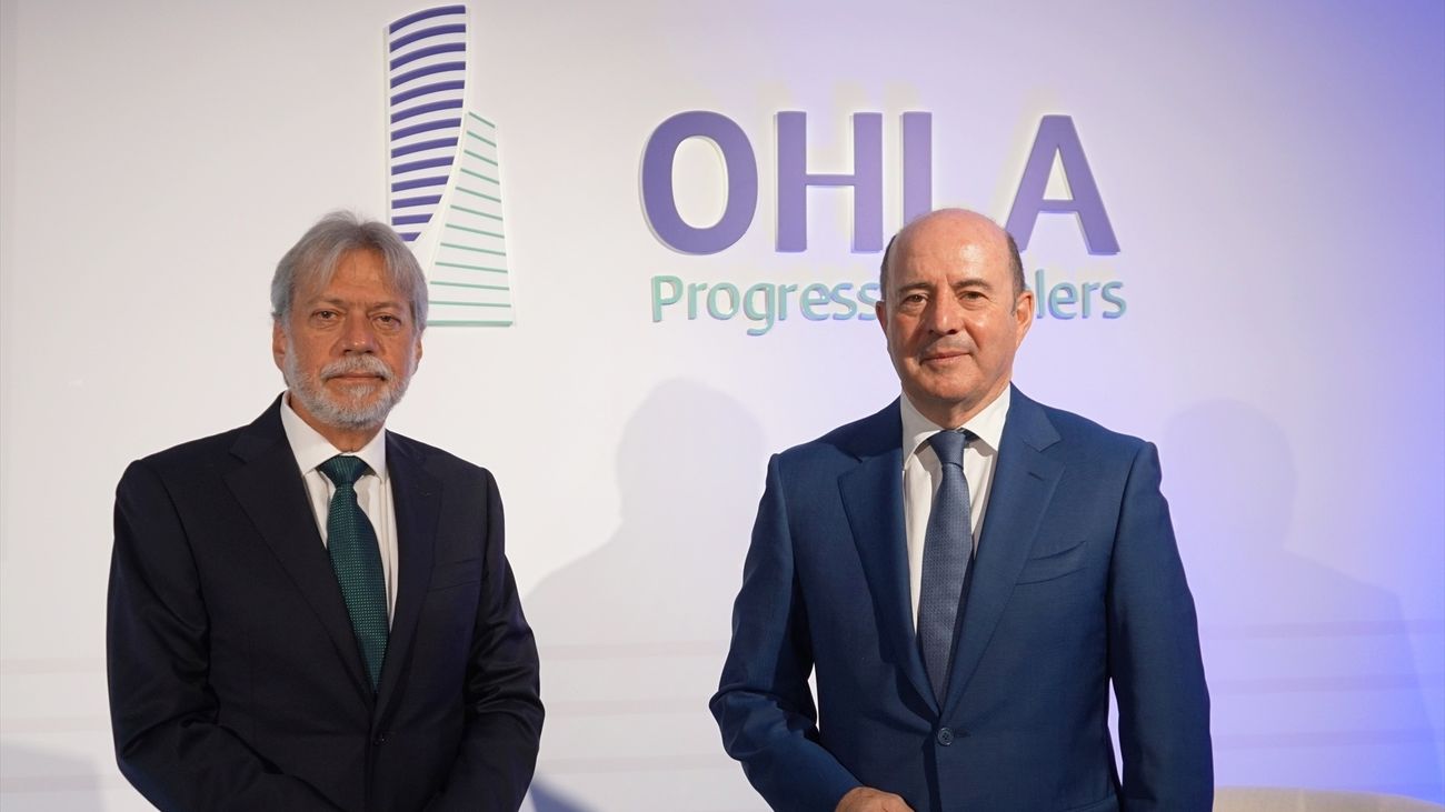 Luis Amodio, presidente de OHLA, y el CEO de la compañía José Antonio Fernández Gallar