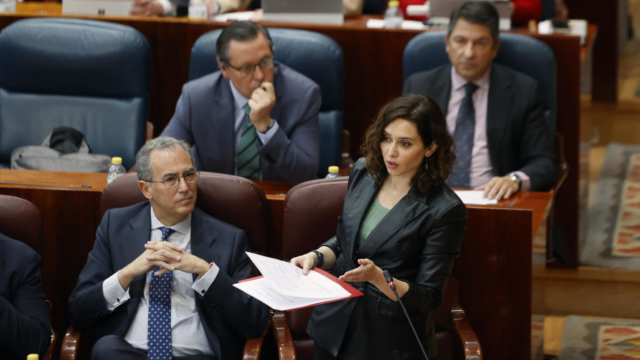 Ayuso: "No les he oído hablar de las mujeres prostituidas por Tito Berni"