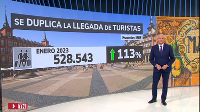 Madrid recibió en enero a más de medio millón de turistas extranjeros, un 113% más
