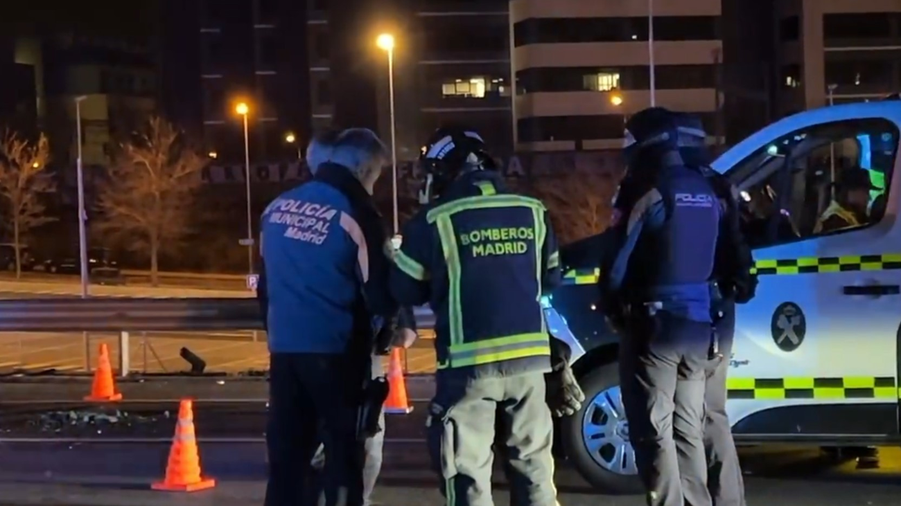 Muere el  pasajero de un taxi en Madrid tras un choque frontal en la M-11